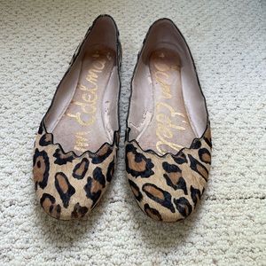 Sam Edleman Calf Hair leopard flats
